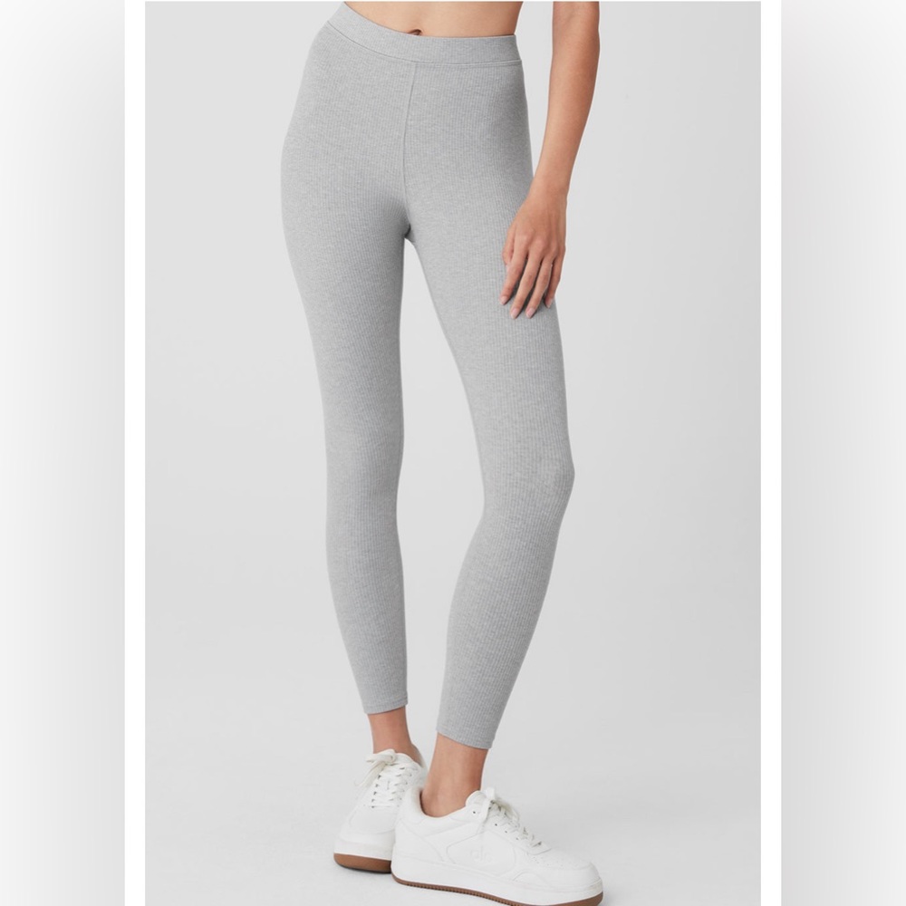 NWT Alo Yoga high waist 7/8 ribbed blissful